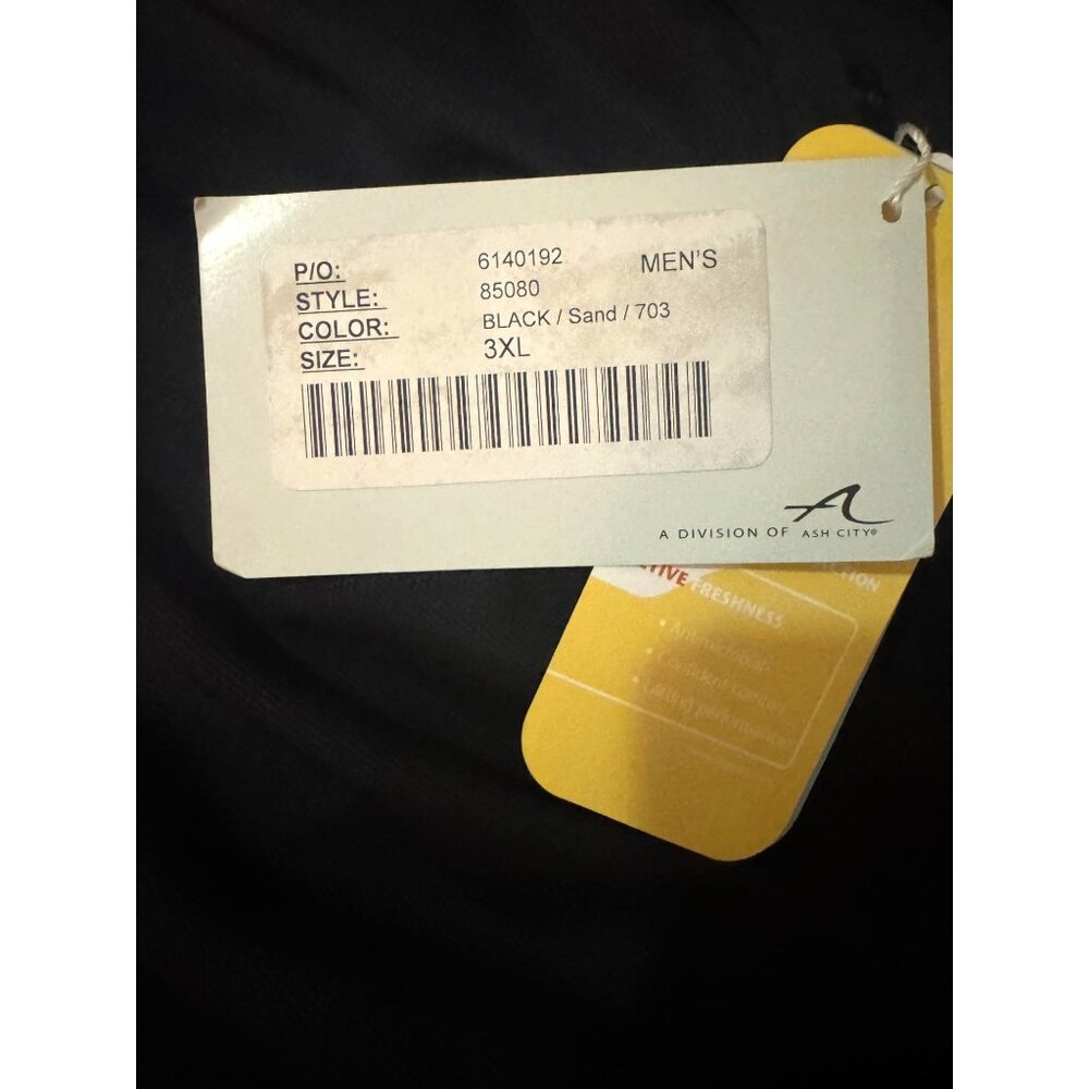 Mens Extreme Performance Black Polo Shirt 3XL With Tags - Picture 4 of 7